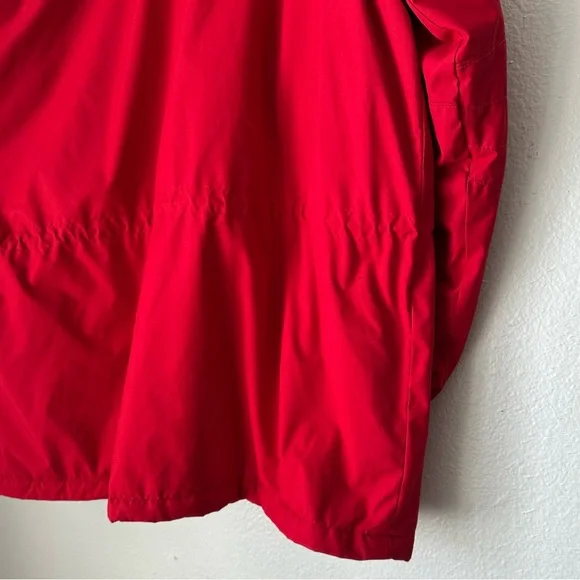 Tommy Hilfiger US Ski Team Men Sherpa Lined Red Parka Hooded Ski Jacket vintage